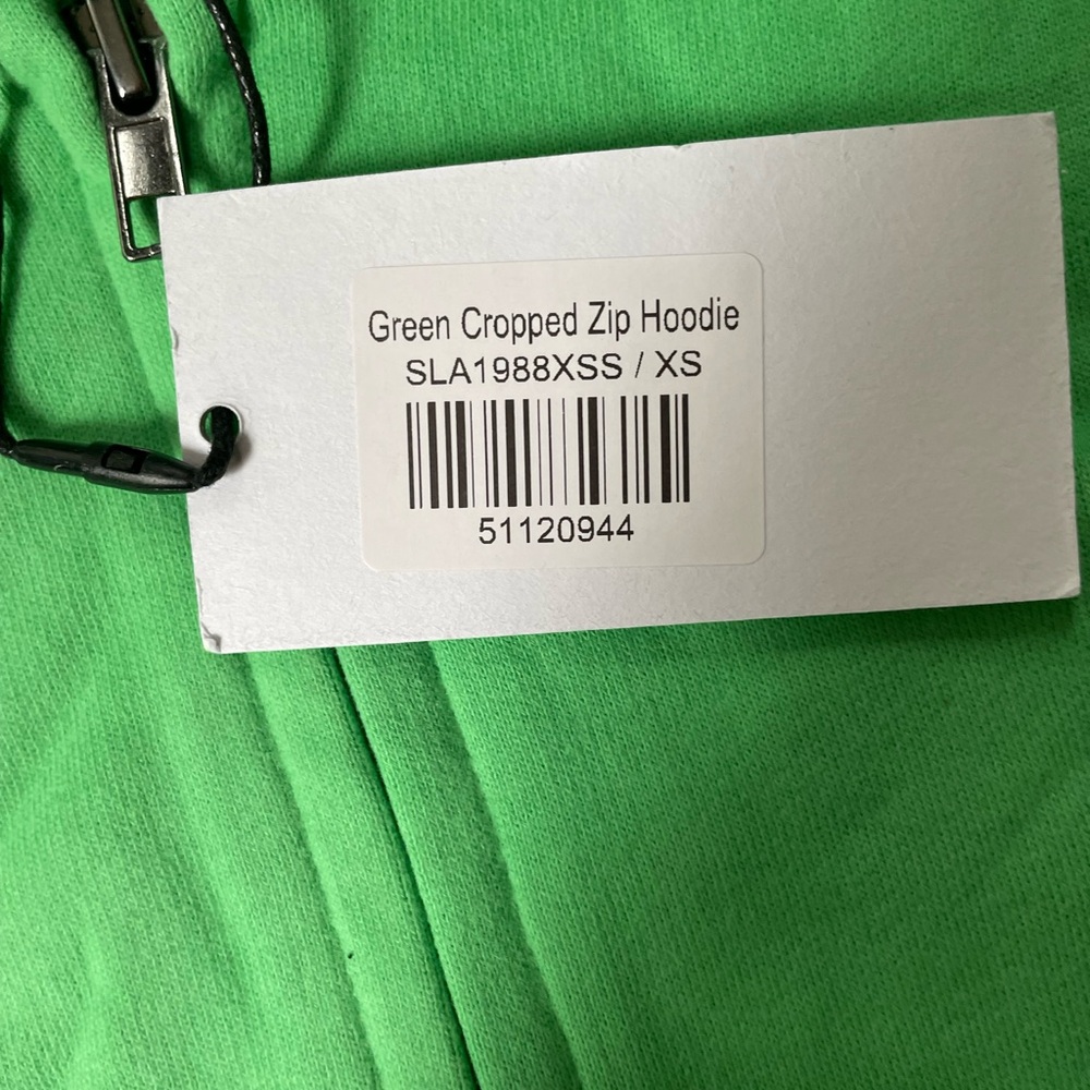 SLA THE LABEL GREEN ZIP HOODIE - Picture 6 of 7